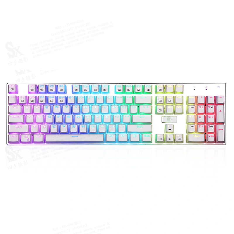 Keyboard Gaming Mekanis RGB 104 Tombol Berkabel USB