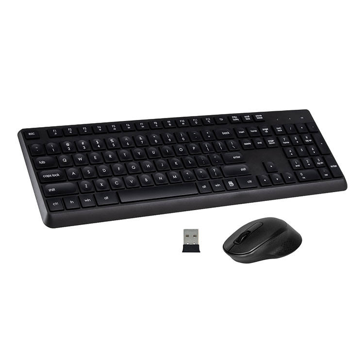 2.4G Keyboard nirkabel dan kombo mouse