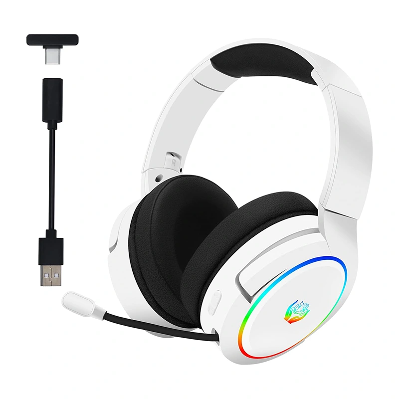 2.4GHz Headset Gaming Nirkabel Bluetooth 2.4G Type-C