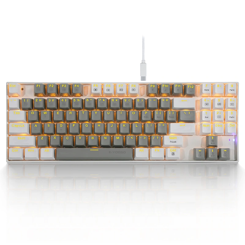 Keyboard Mekanis Gaming Berkabel LED 89 Tombol