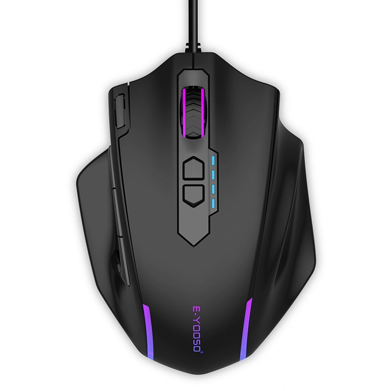 Tikus Gaming Kabel Besar 5 Level 12400 DPI